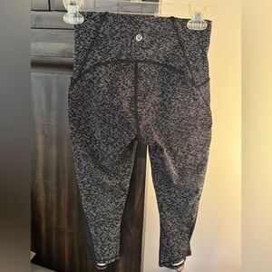 lululemon athletica women’s Speckled Gray Leggings size 2